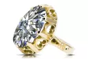 Stil Vintage Inel Zircon Aur galben 14K vrc134y